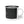 Black enamel camp mug with white base and handle, partial bucking bull print.