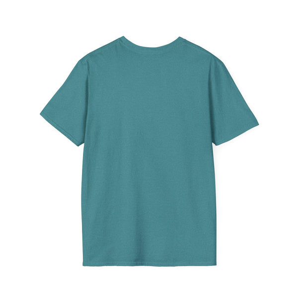 Heather teal crew-neck comfort tee, plain front
