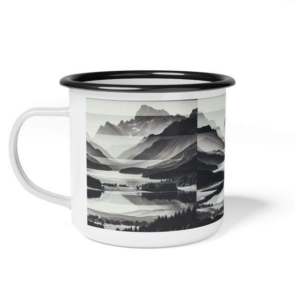 "Embrace the Wilderness" -  Double R Western abstract Enamel Camp Cup