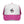 White and purple trucker hat with mesh sides and Restore West horse graphic