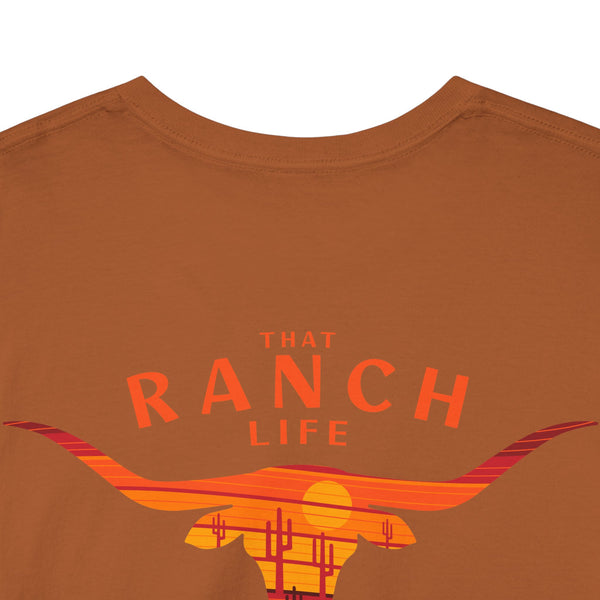 "That Ranch Life" Double R Western's ™ - Heavy Cotton Tee - Back Graphic Design
