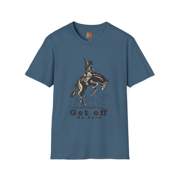 Get Off My Back Bronco Rodeo T-Shirts | Double R