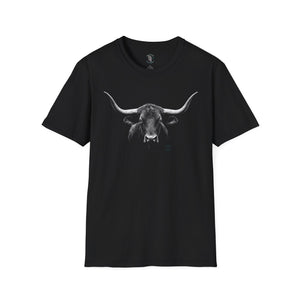 Midnight Edition Mighty Horns of the West western graphic t-shirt