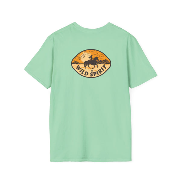 Wild Spirit Western Wear Women’s T-Shirt (Back Graphic)