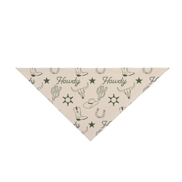 "Howdy"- Double R Western's - Western Adventure Pet Bandana