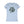 Western graphic t-shirt, light blue crew neck, cowgirl and horse front print