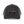 Black trucker hat with dark gray mesh panels and front Double HR patch with orange dot