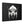 Framed bison head wall art with white-and-black portrait on dark background
