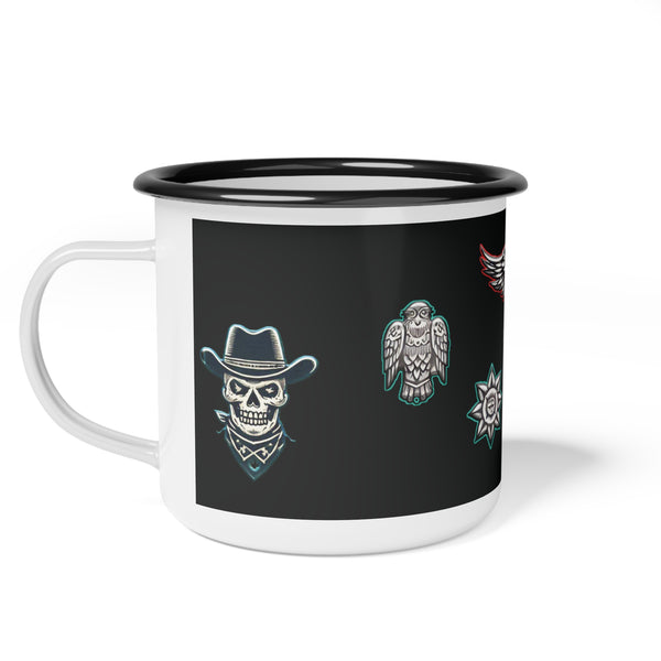 "Frontier Legend" -  Double R Western - Enamel Camp Cup