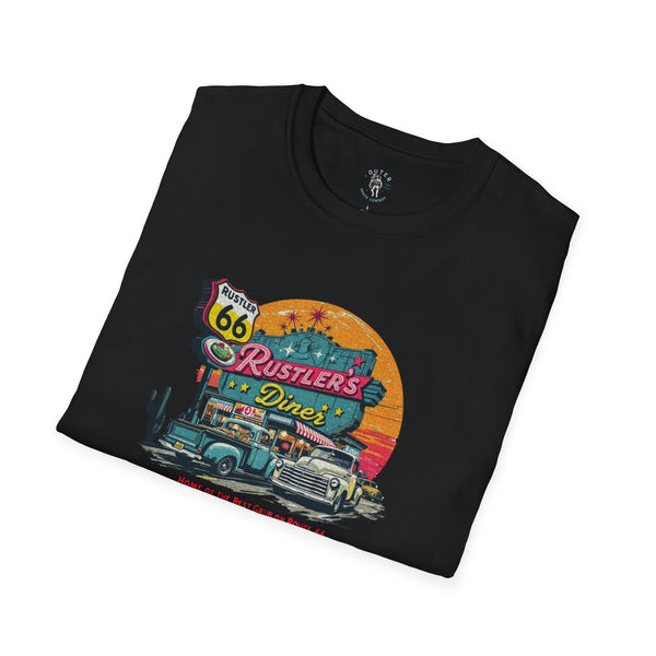 "Rustler’s Diner Tee"  - western wear Softstyle T-Shirt