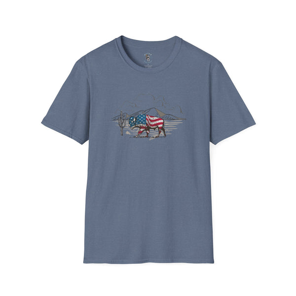 "Bison Americana" -  western wear T-Shirt -Limited 203 Left