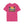 Men's pink T-shirt with large front Aloha Spirit graphic and crew neckline