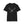 Black crewneck tee with centered monochrome deer head graphic