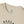 Beige crew neck T-shirt neckline with small logo label patch