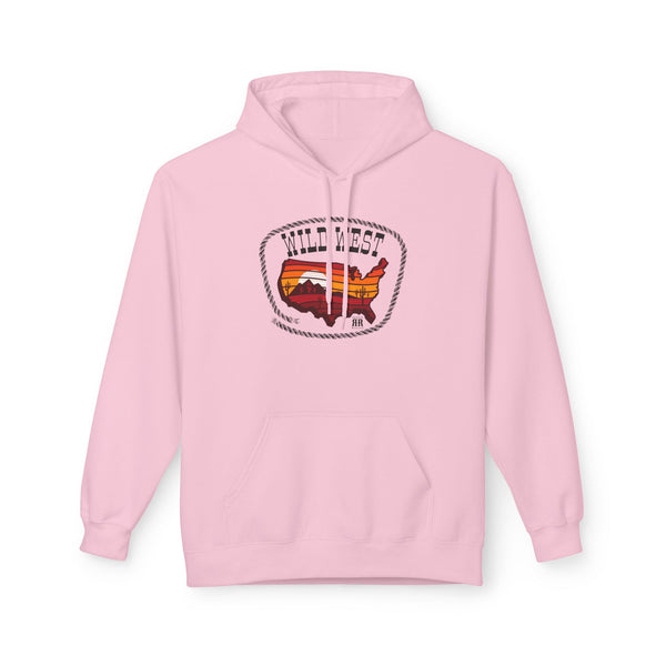 "Sunset Trails" - Double R western- Women's western Hooded Sweatshirt