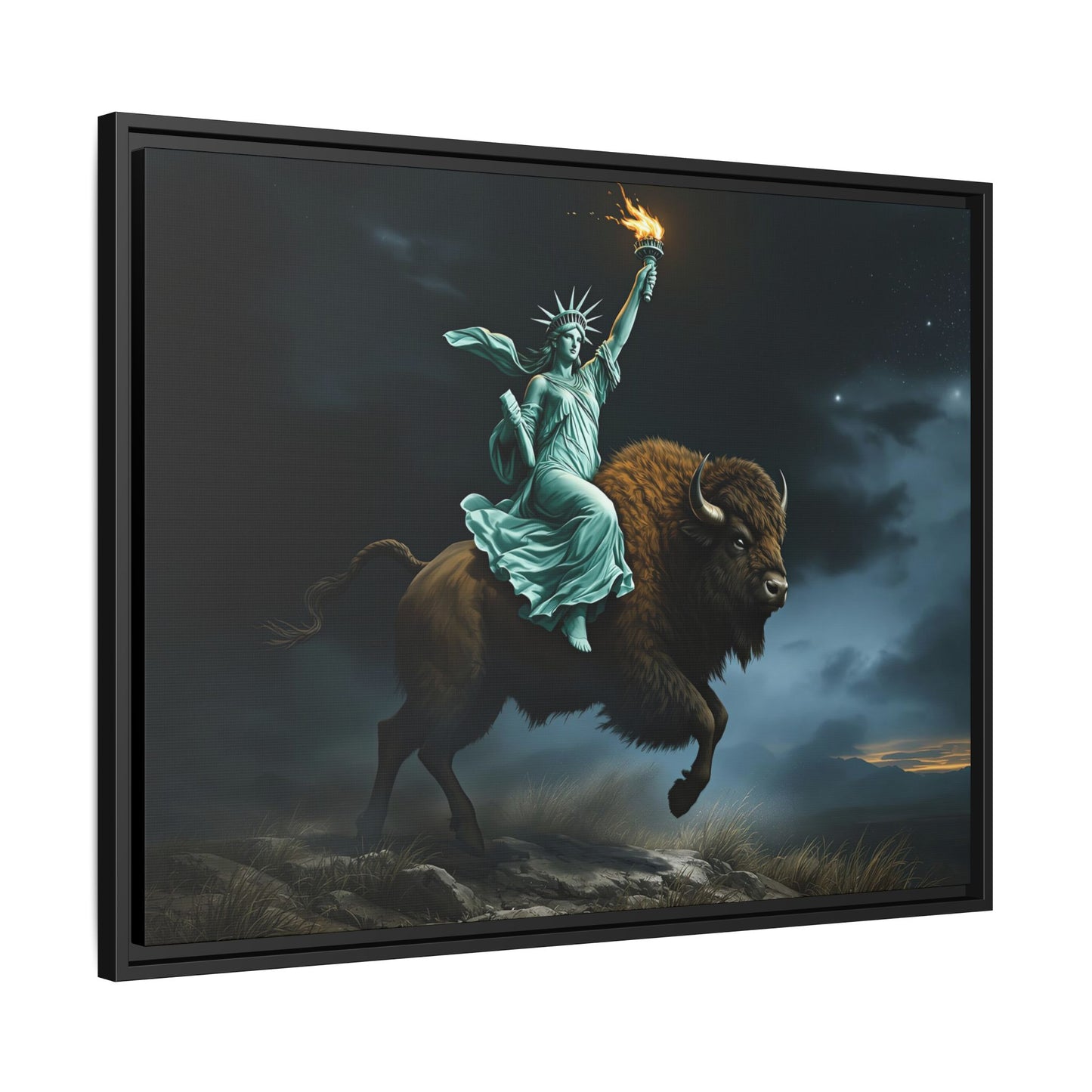 Lady Liberty “Liberty, Unbridled” – Limited Edition Gallery Art Wrap – Only 198/200 Available