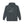 Dark heather hoodie with front chest graphic and “Keep Moving” text, pullover hood