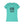Turquoise cowgirl graphic T-shirt with black desert horse and cowboy print