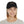 Black dad hat worn by model, rectangular leather patch on front