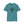 Teal crew-neck T-shirt with front bull graphic inside a triangle logo