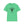 Green crew-neck T-shirt with front bull graphic inside a triangle logo