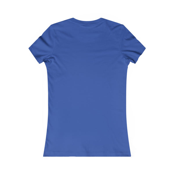 Blue softstyle tee, crew neck, plain back view with no visible graphic.