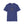 Royal blue western T-shirt with oval cowboy boot graphic and crew neckline