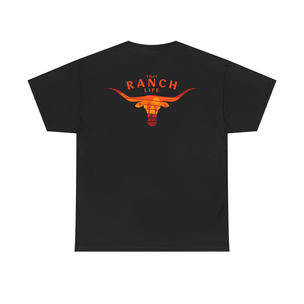 "That Ranch Life" Double R Western's ™ - Heavy Cotton Tee - Back Graphic Design