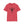 Red crew-neck T-shirt with front bull graphic inside a triangle logo