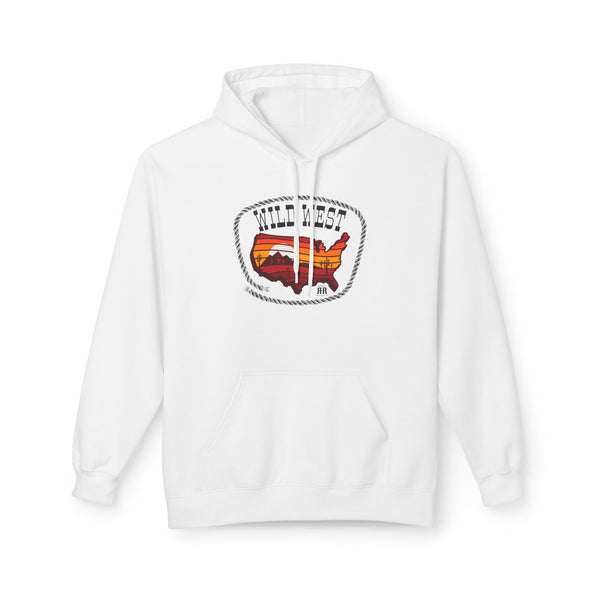 "Sunset Trails" - Double R western- Women's western Hooded Sweatshirt
