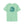 Women's T-shirt in mint green with large circular back graphic