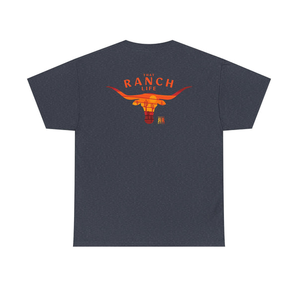 "That Ranch Life" Double R Western's ™ - Heavy Cotton Tee - Back Graphic Design