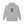 Heather gray pullover hoodie with front bison graphic, kangaroo pocket, and drawstring hood
