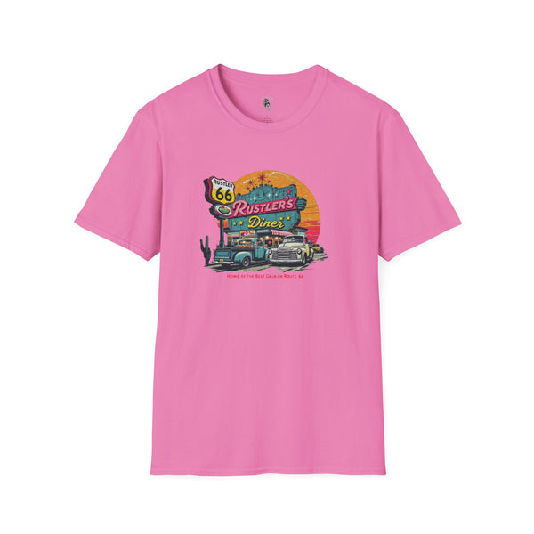 "Rustler’s Diner Tee"  - western wear Softstyle T-Shirt