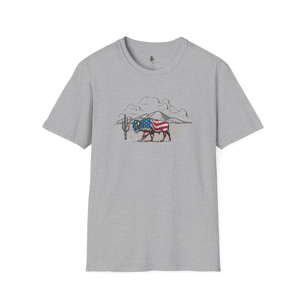 "Bison Americana" -  western wear T-Shirt -Limited 203 Left