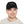 Black dad hat worn by model with rectangular leather patch front detail