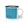 Blue enamel camp mug with black rim, white handle, and 'Around & Find Out' text