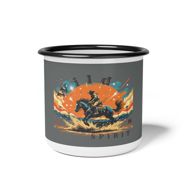 Wild Spirit Enamel Camp Cup - Perfect for Adventurous Souls