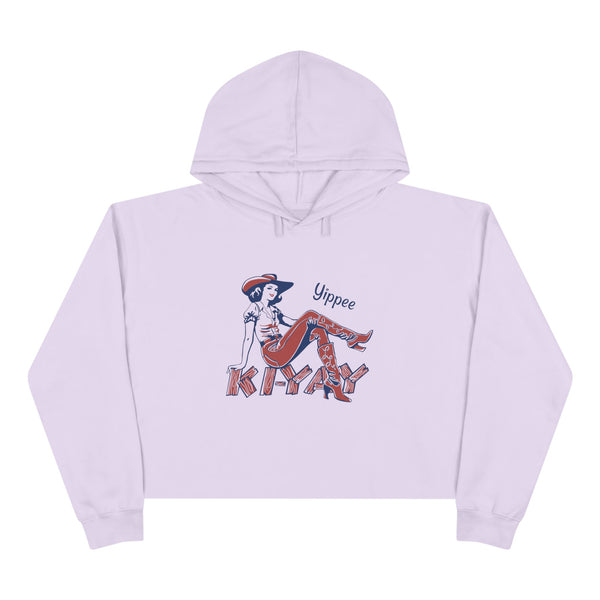 Yippee Ki-Yay Crop Hoodie - Double R Western's Hot Off The Trail