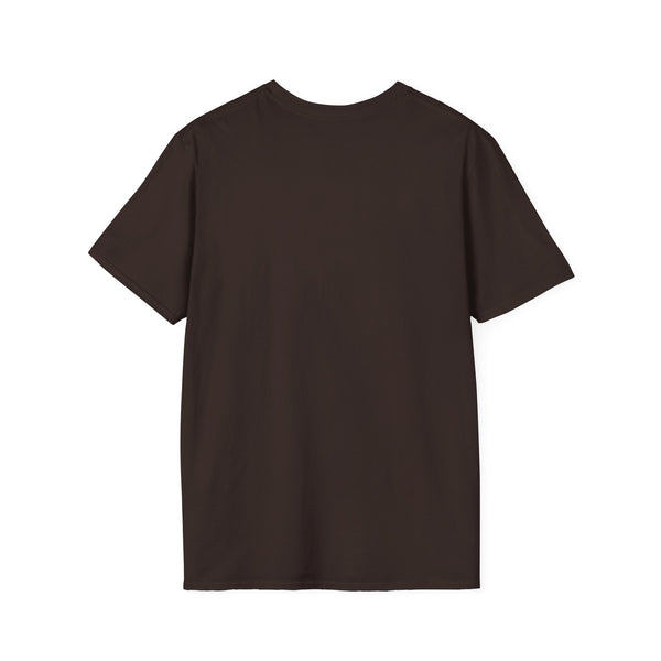 Dark brown solid T-shirt with crew neck and short sleeves