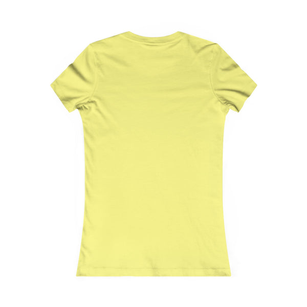 Lime yellow t-shirt with short sleeves, plain back view
