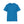 Bright blue crewneck T-shirt with small chest logo