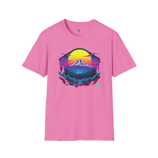 Mt. Hood Neon Skyline Western Graphic T-Shirt