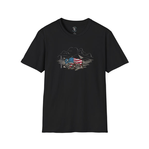 "Bison Americana" -  western wear T-Shirt -Limited 203 Left