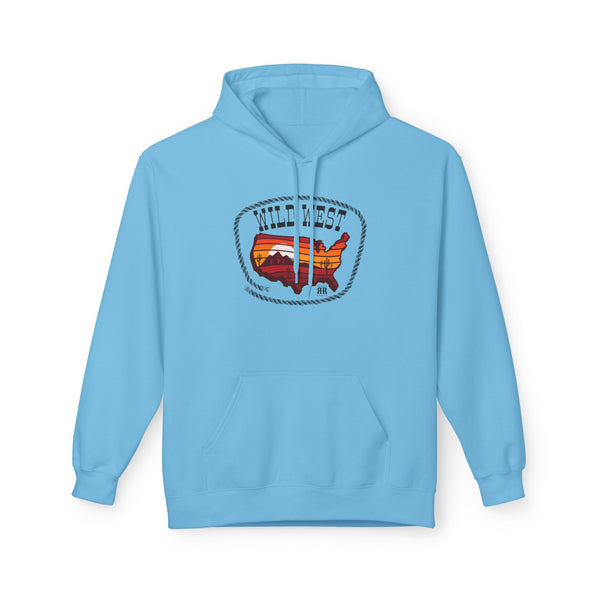 "Sunset Trails" - Double R western- Women's western Hooded Sweatshirt