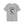 Gray crew-neck graphic T-shirt with back skull hat and “I Ride Faster” text