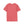 Coral crew-neck western T-shirt with short sleeves