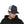 Navy-and-white trucker hat worn from the side with front Double HR patch