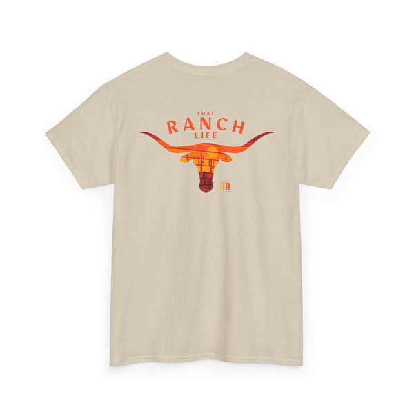 "That Ranch Life" Double R Western's ™ - Heavy Cotton Tee - Back Graphic Design