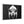 Framed bison head wall art with white-and-black portrait on dark background, white frame
